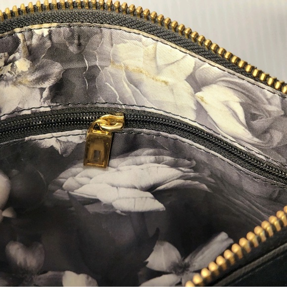 Ted Baker London Crossbody Shoulder  Bag - Black w/GoldtoneChain Removable strap - Picture 14 of 15